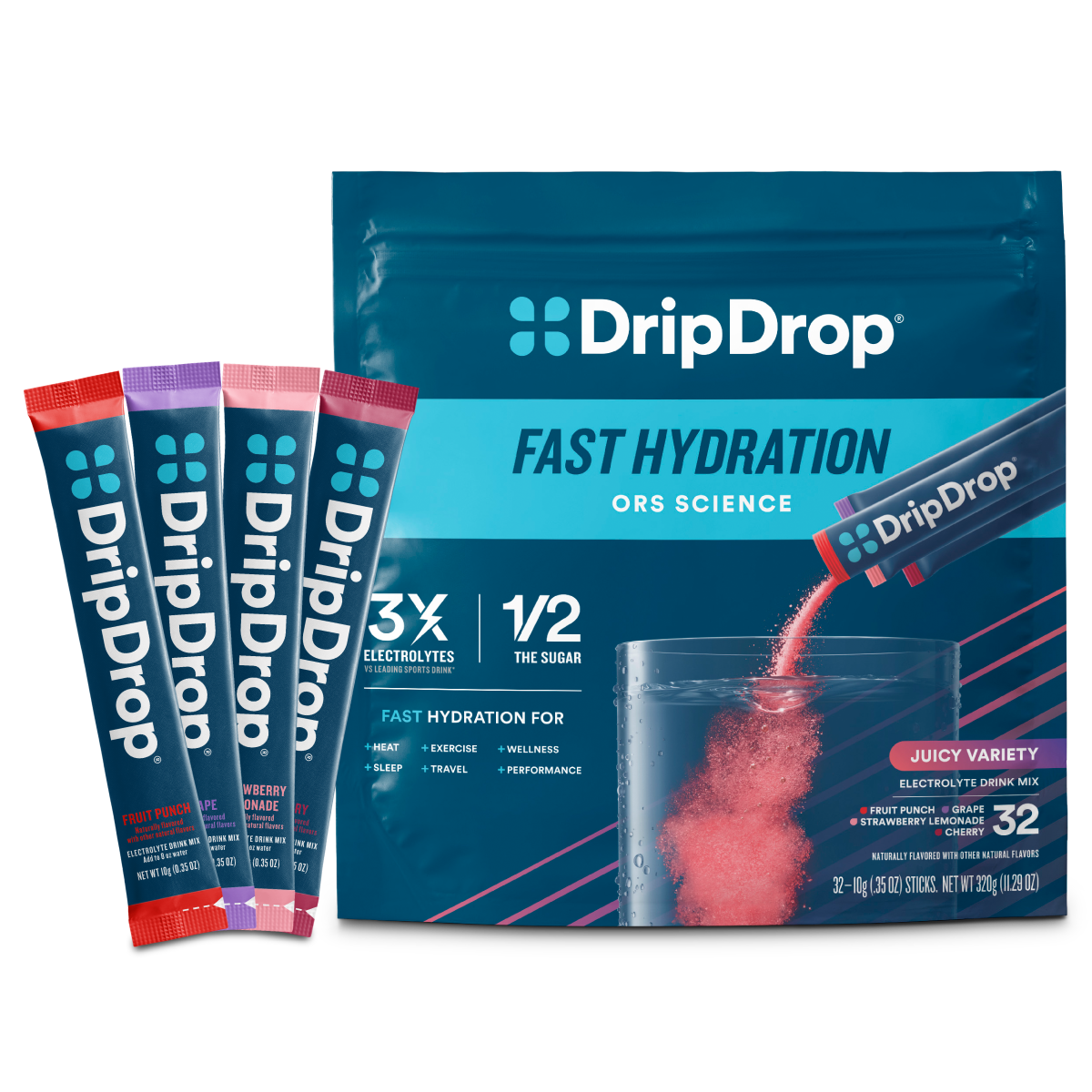 dripdrop-juicy-variety-pack-electrolyte-powder-8-oz-sticks-32-count-c7 Juicy_Variety_-_32ct_-_Transparent.png